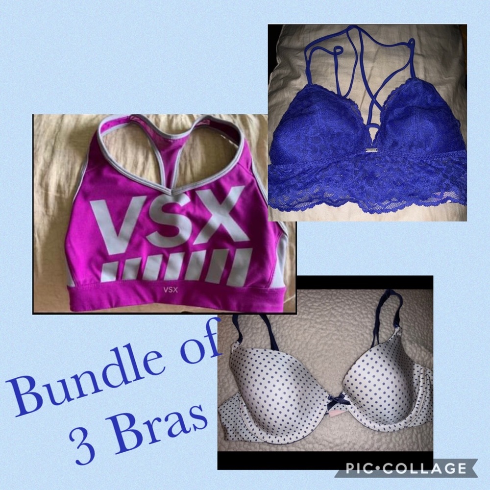 Bundle of 3 Bras by Victoria Secret